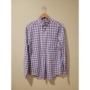 Vineyard Vines Men's Murray Shirt Plaid Button Up Nylon Performance Stretch M